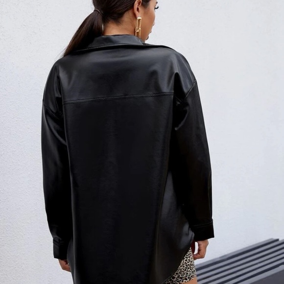 Faux leather coat - Picture 4 of 4